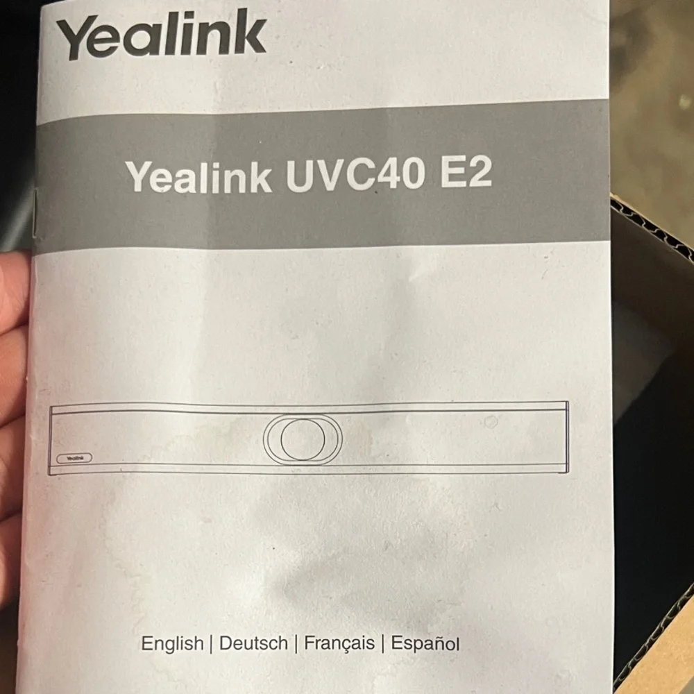 Ultra-Wide Video Conferencing Bar with Remote YEALINK UVC40 E2